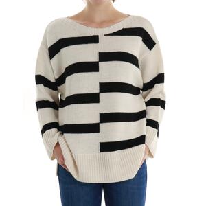 MAGLIA A RIGHE PANNA